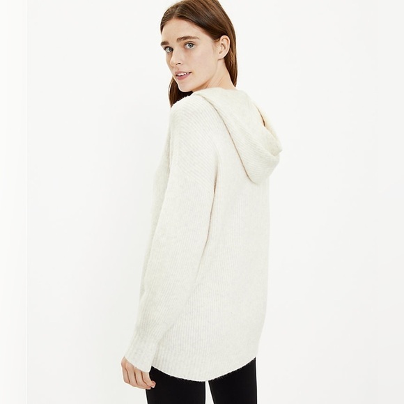 Lou & Grey Ribbed Tunic Sweater Hoodie - Picture 2 of 8